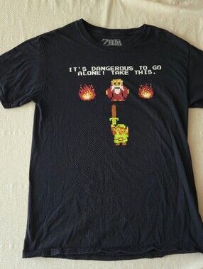 The Legend of Zelda Black Graphic T-Shirt Size Small